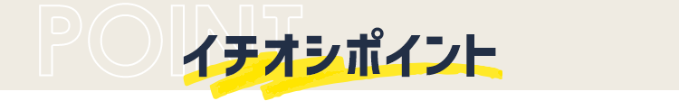 イチオシポイント