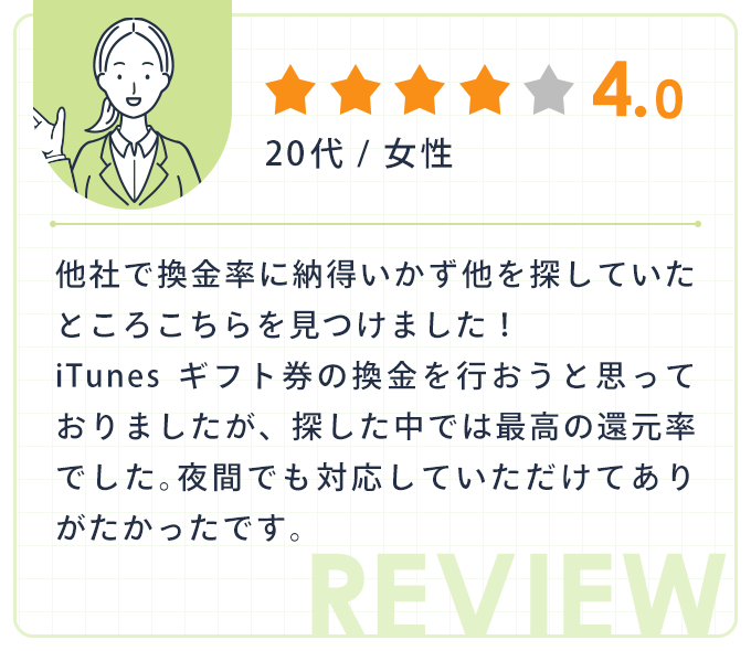 ★★★★|20代女性